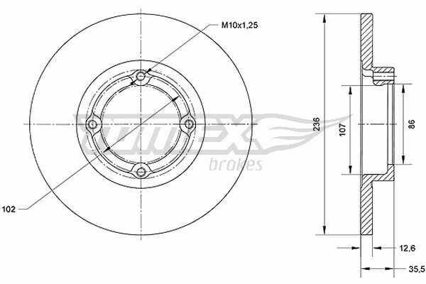 Brzdový kotouč TOMEX Brakes